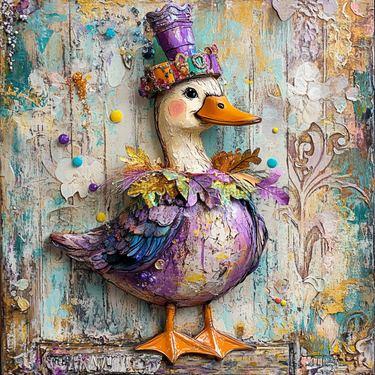 Mardi Gras Sign, Duck Sign, DCO-13059, Sign For Wreath, 10x10